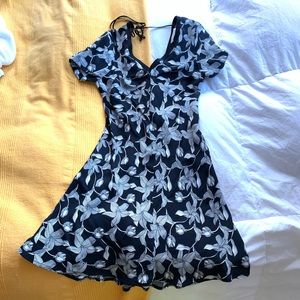 Sandro Backless Floral Dress